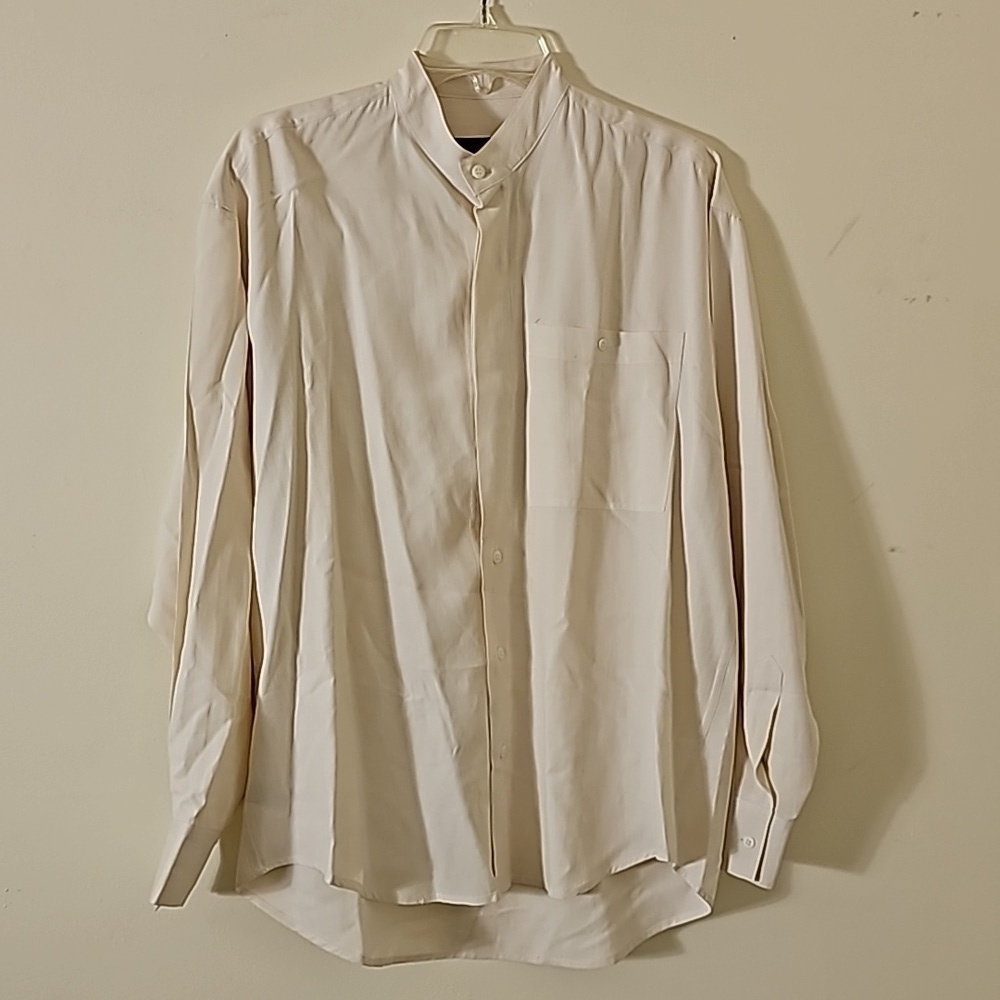 Zeigler & Zeidler Men's Size S Long Sleeve  Mandarin Collar Shirt